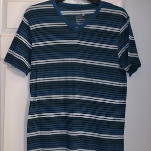 striped v neck